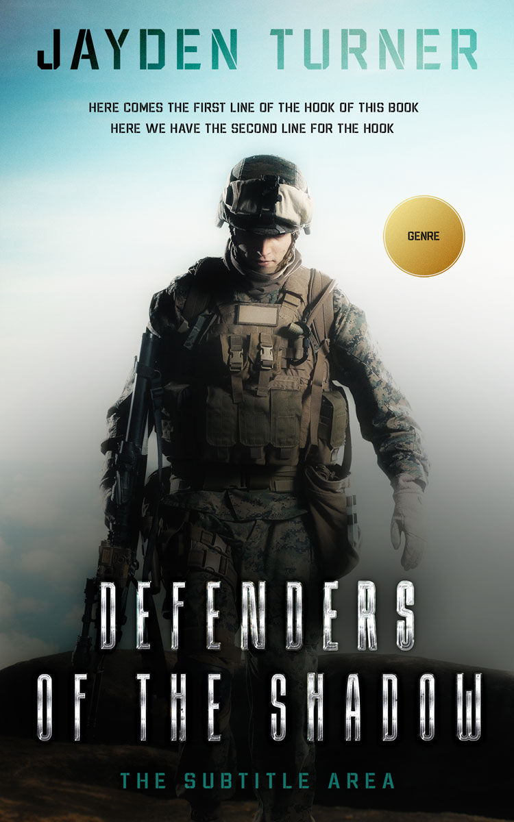 2D view of Premade Action & Adventure Book Cover - Nebula