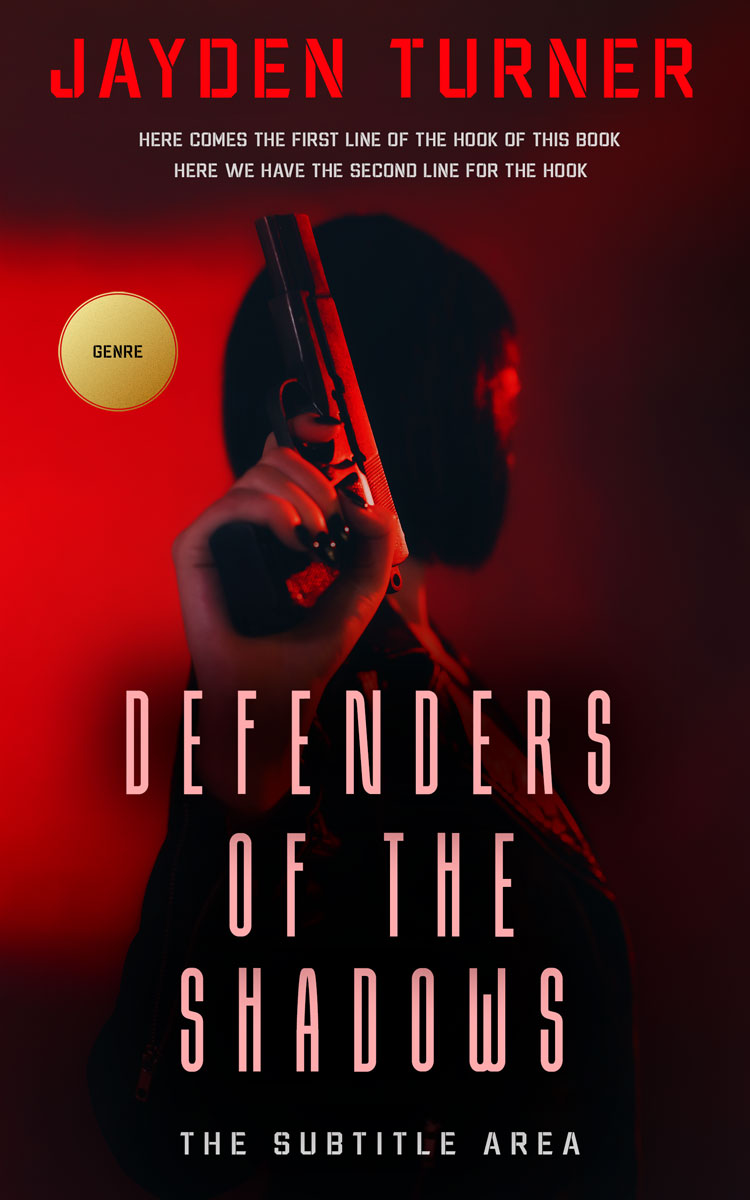 2D view of Premade Mystery & Thriller & Suspense Book Cover - Coffee Bean