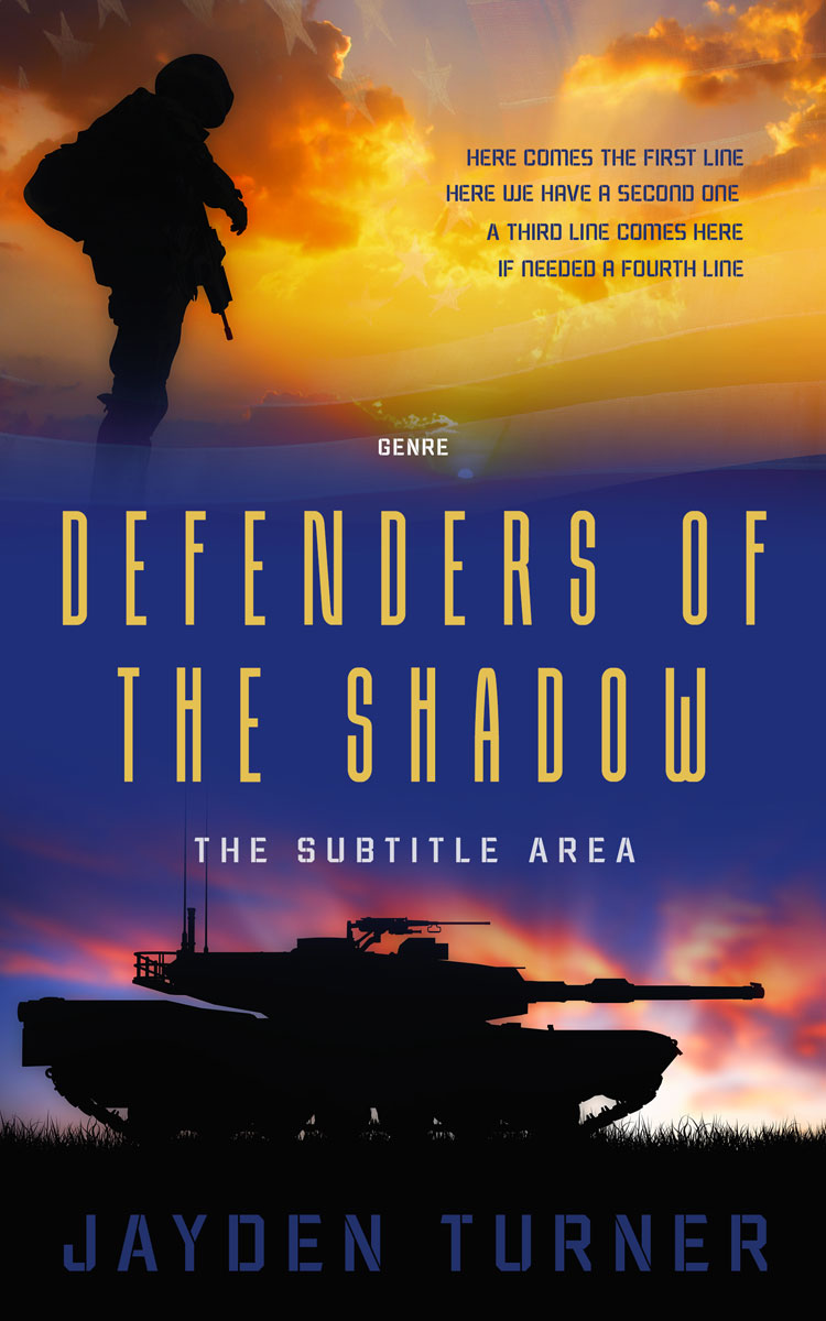 2D view of Premade Action & Adventure Book Cover - Di Serria