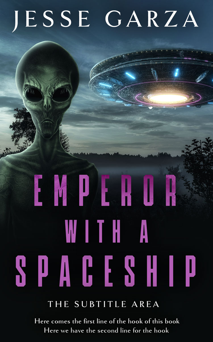 2D view of Bunker #12500 - Premade Science Fiction Book Cover