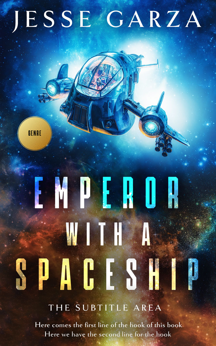 2D view of Premade Science Fiction Book Cover - Thunder