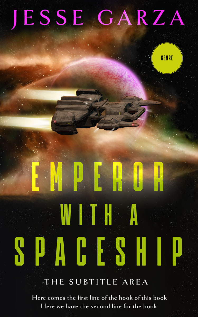 2D view of Premade Science Fiction Book Cover - Twine