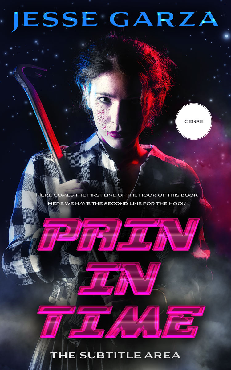 2D view of Premade Action & Adventure Book Cover - Cinder