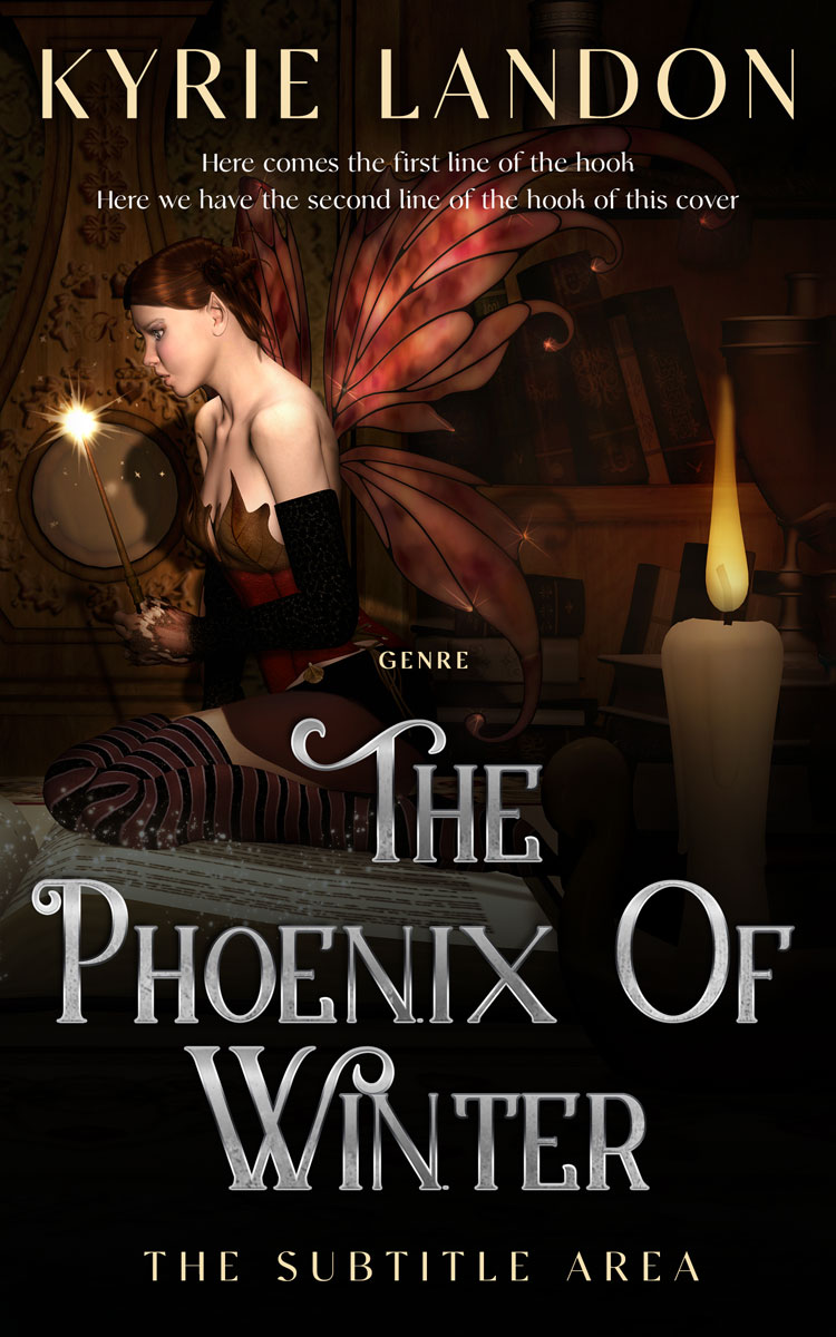 2D view of Asphalt #12546 - Premade Fantasy Book Cover