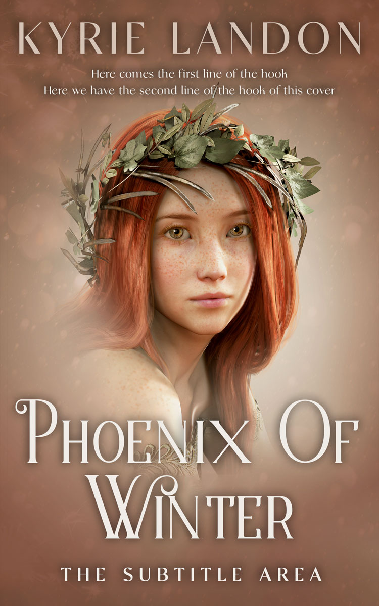 2D view of Leather #12548 - Premade Romance Book Cover