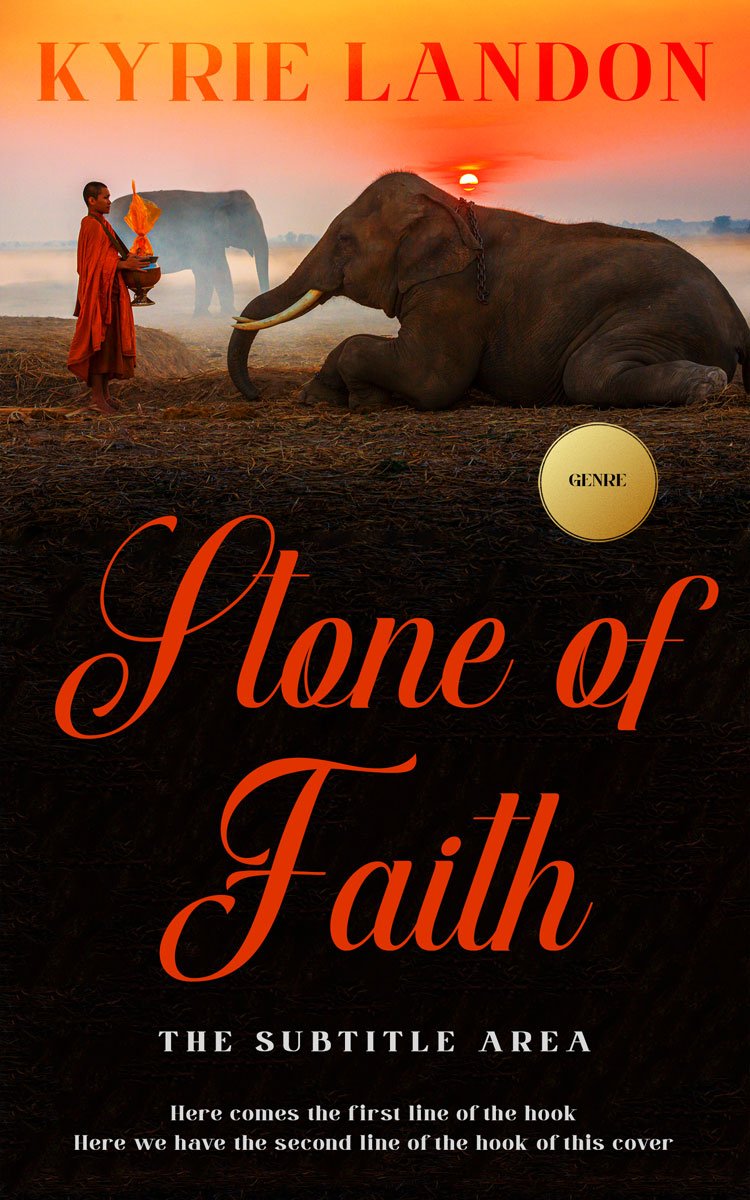 2D view of Premade Religion & Spirituality Book Cover - Eternity