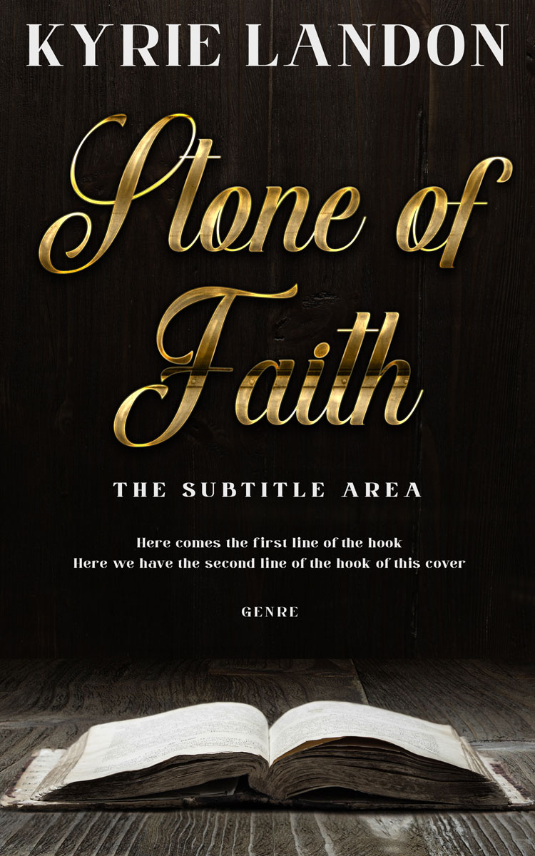 2D view of Premade Religion & Spirituality Book Cover - Oil