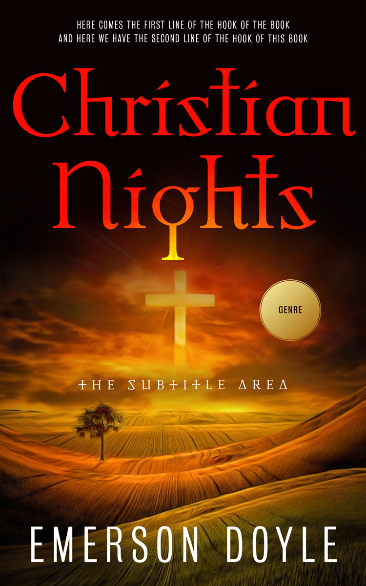 2D view of Premade Religion & Spirituality Book Cover - Meteor