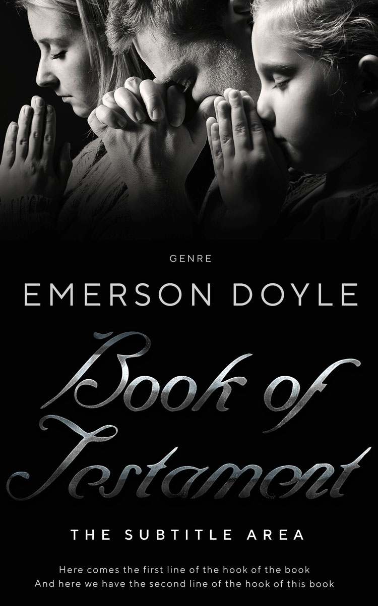 2D view of Cod Gray #12649 - Premade Religion & Spirituality Book Cover