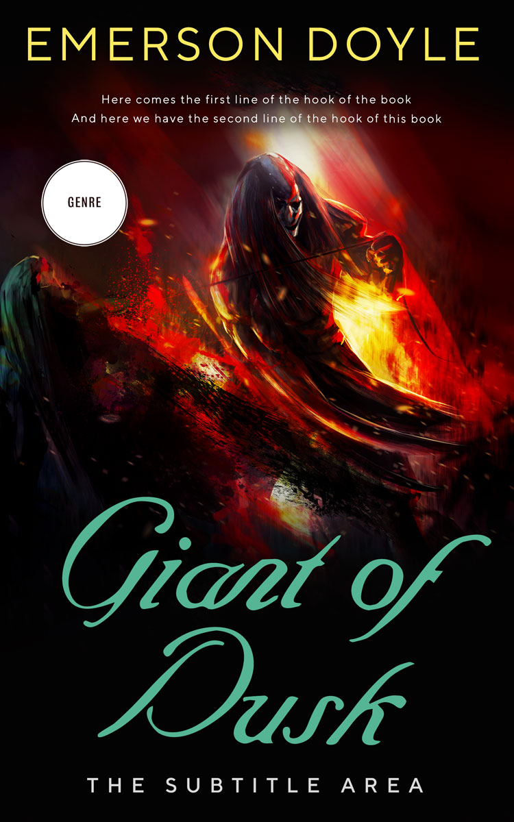 2D view of Asphalt #12651 - Premade Fantasy Book Cover