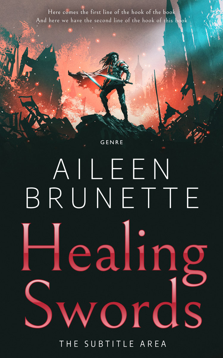 2D view of New York Pink #12678 - Premade Fantasy Book Cover