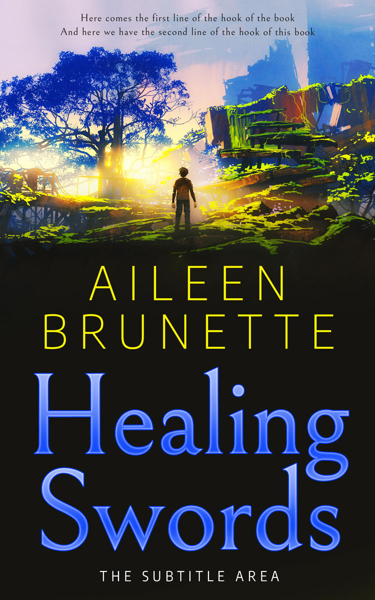 2D view of Premade Apocalyptica Book Cover - Heavy Metal