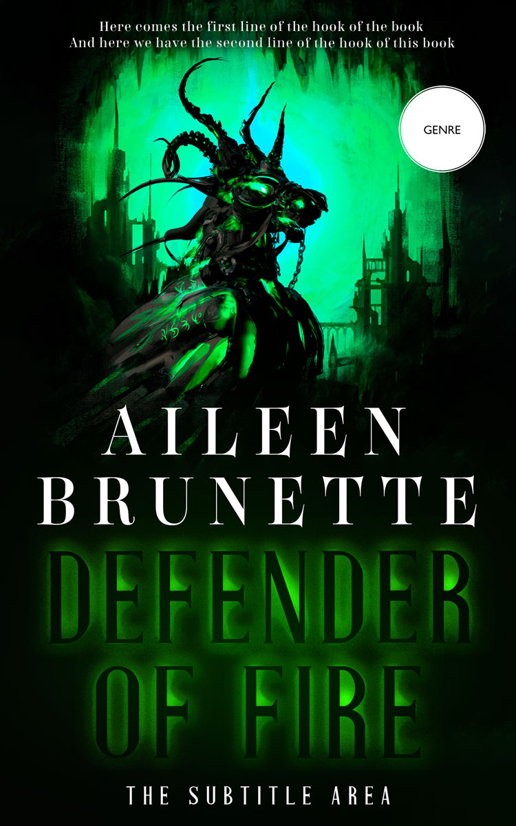 2D view of Midnight Moss #12691 - Premade Fantasy Book Cover