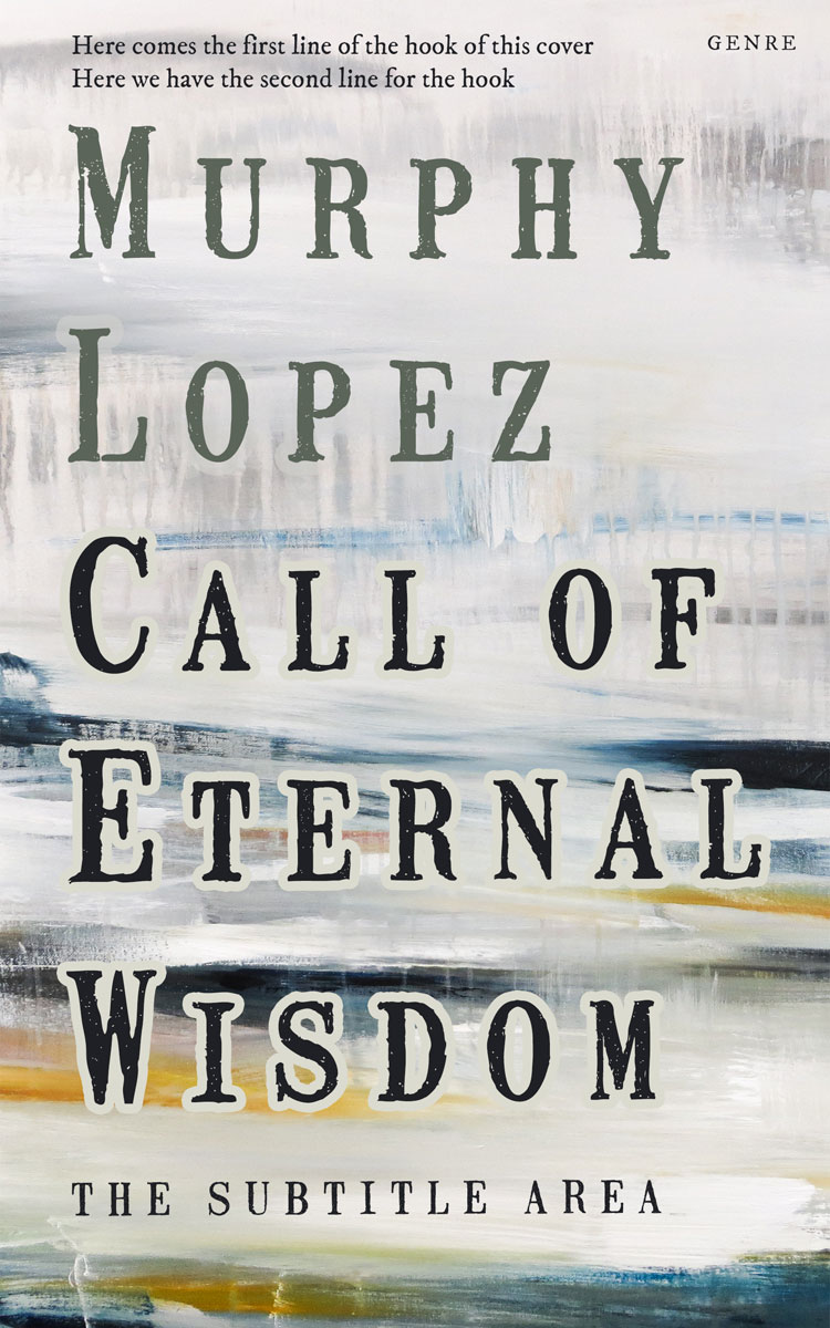 2D view of Timberwolf #12745 - Premade Abstract Book Cover