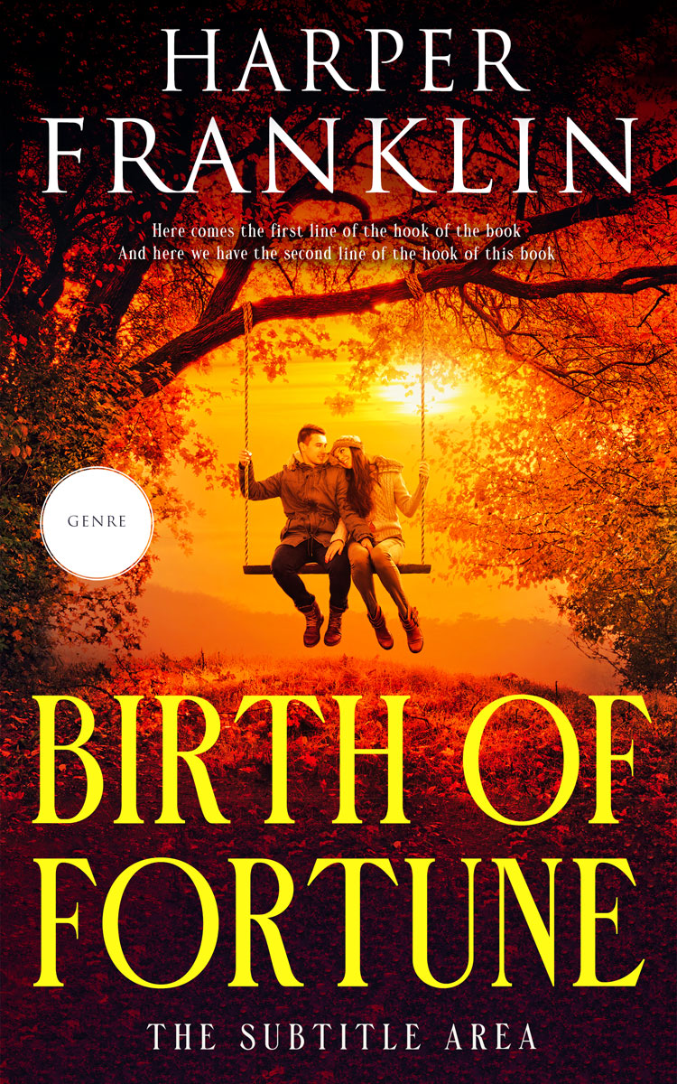 2D view of Carrot Orange #12773 - Premade Romance Book Cover