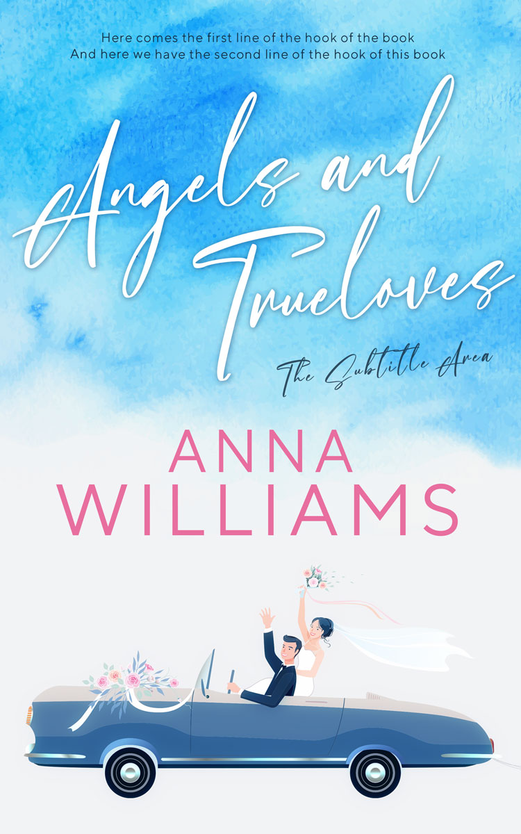 2D view of Premade Romance Book Cover - Catskill White