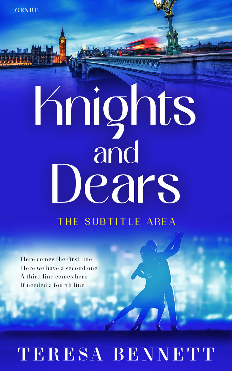 2D view of Persian Blue #12823 - Premade Romance Book Cover