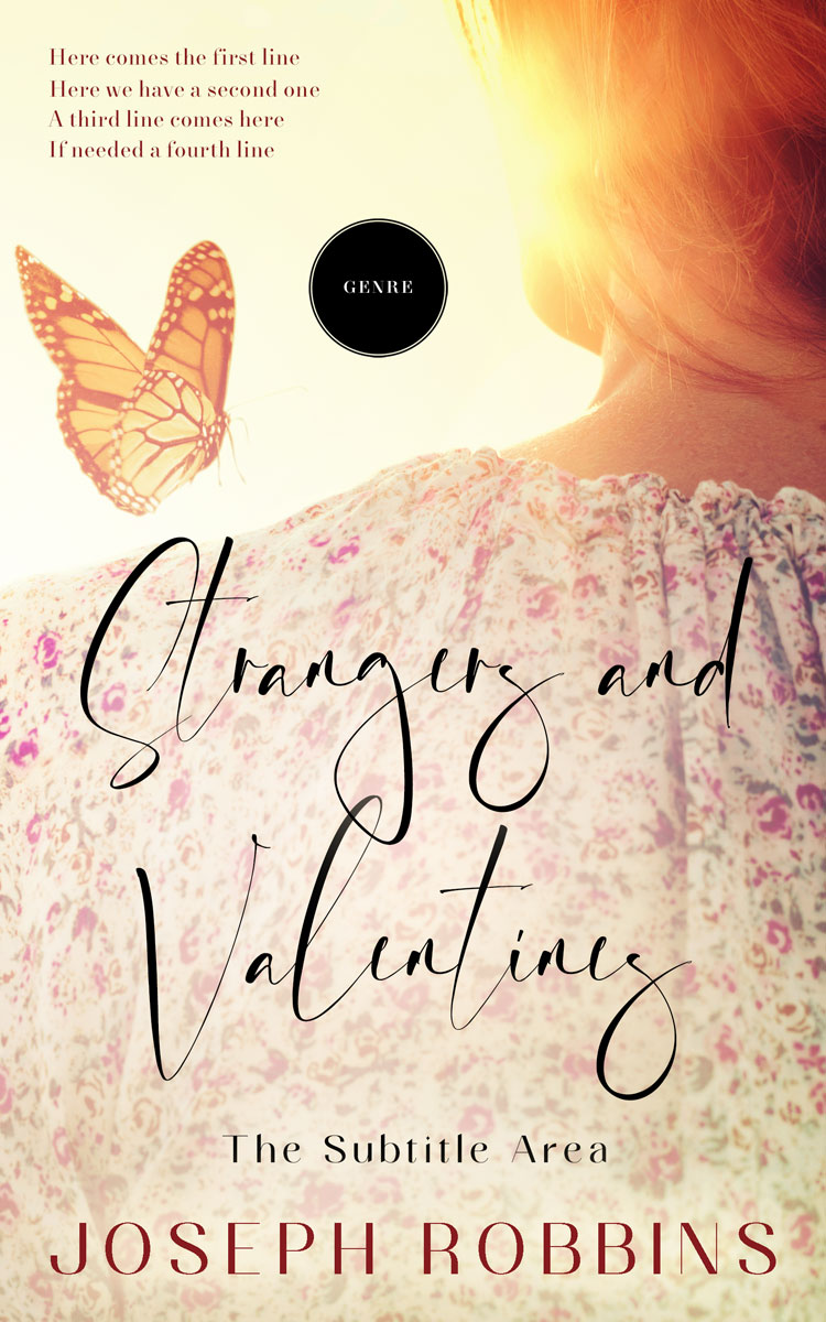 2D view of Almond #12830 - Premade Romance Book Cover