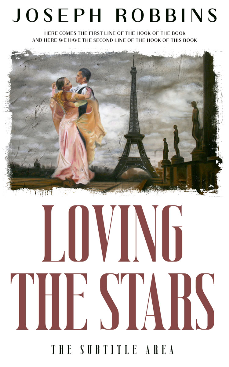 2D view of Premade Romance Book Cover - Cloudy