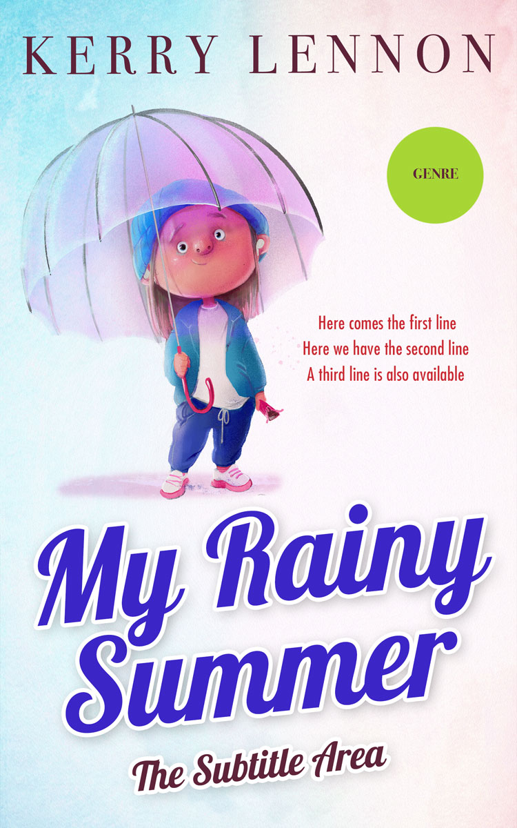 2D view of Premade Teen & Young Adult Book Cover - Athens Gray