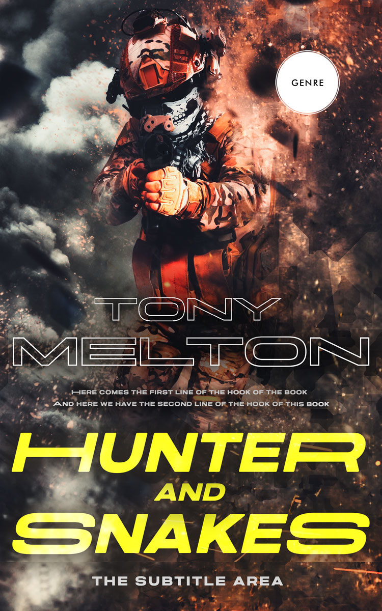 2D view of Thunder #12858 - Premade Action & Adventure Book Cover