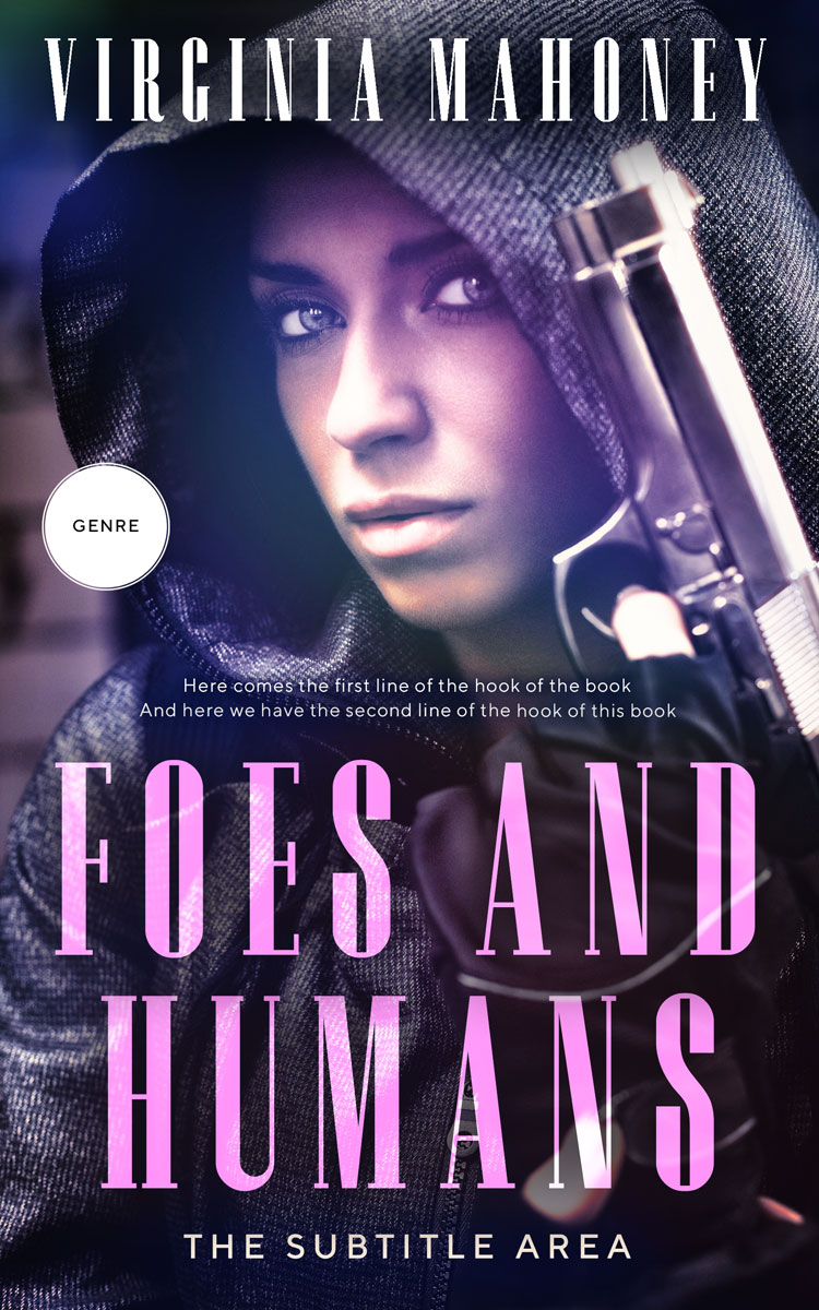 2D view of Premade Mystery & Thriller & Suspense Book Cover - Steel Gray