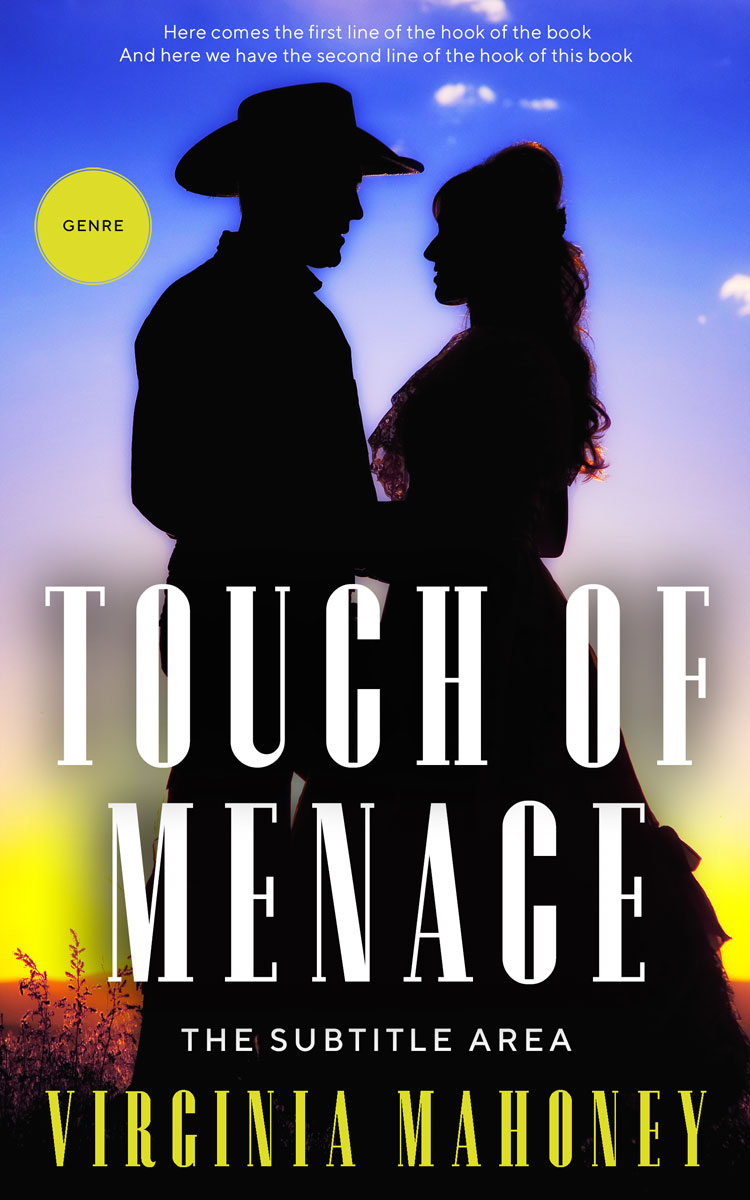 2D view of Premade Romance Book Cover - Bison Hide