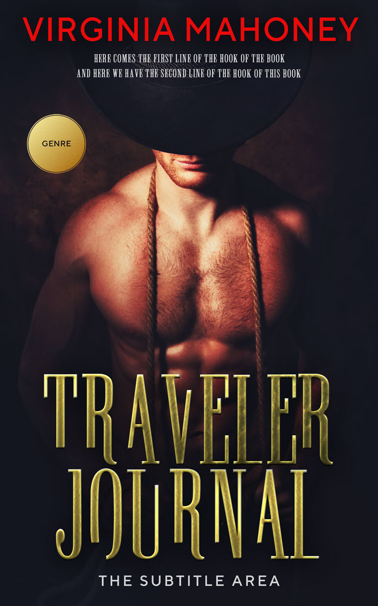 2D view of Antique Brass #12910 - Premade Romance Book Cover