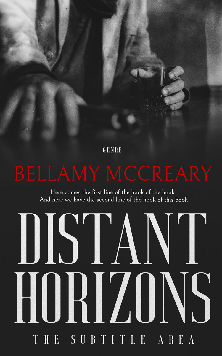 2D view of Premade Western Book Cover - Mine Shaft