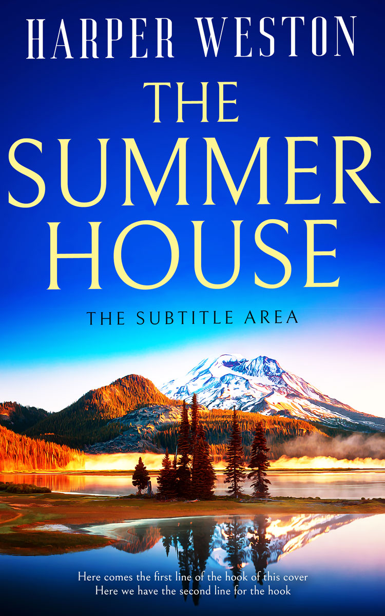 2D view of Torea Bay #12962 - Premade Literary Fiction Book Cover