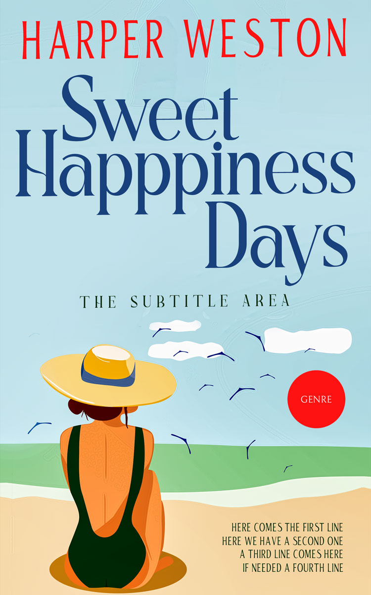 2D view of Premade Travel Book Cover - Edgewater