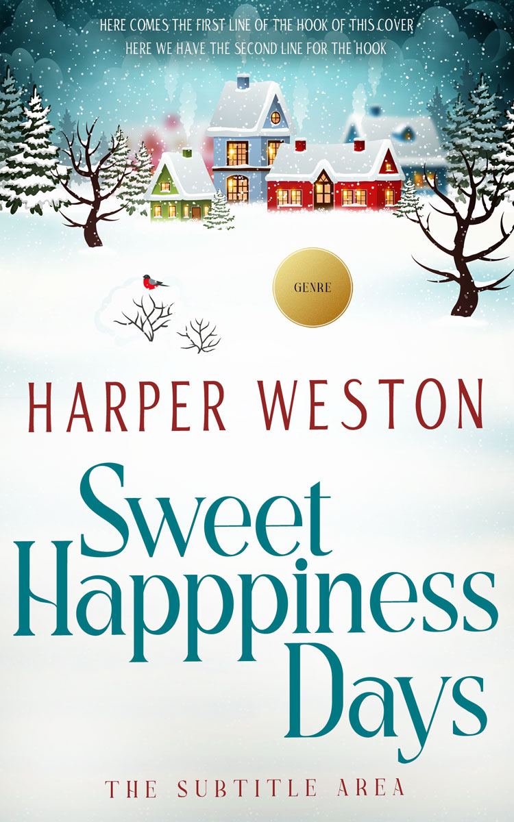 2D view of Premade Abstract Book Cover - Casal