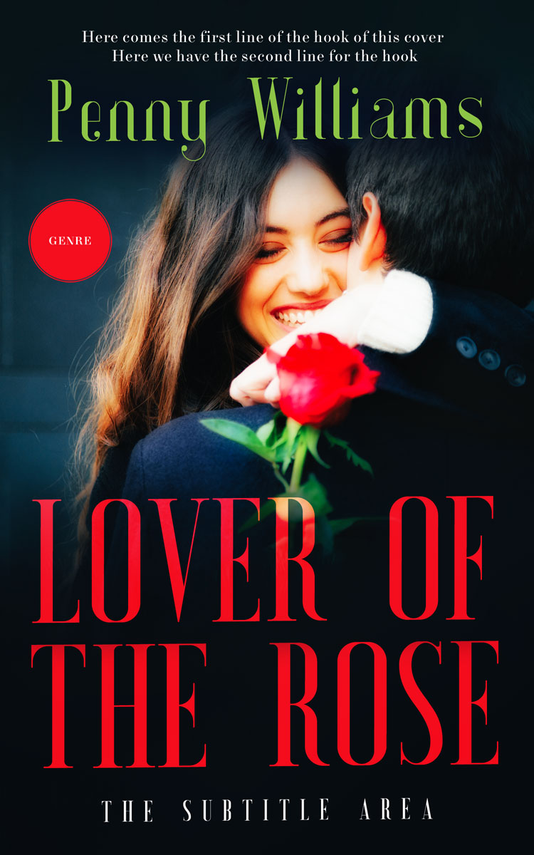 2D view of Roman #12987 - Premade Romance Book Cover