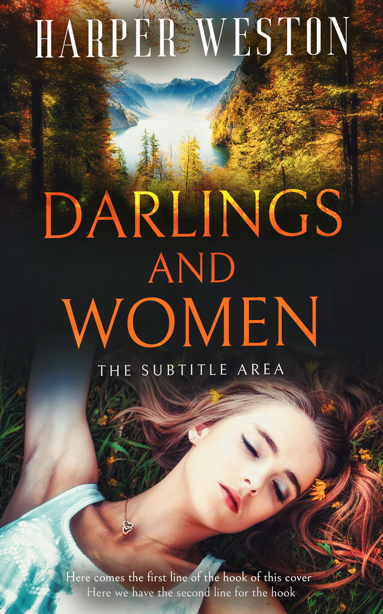 2D view of Tan #12992 - Premade Romance Book Cover