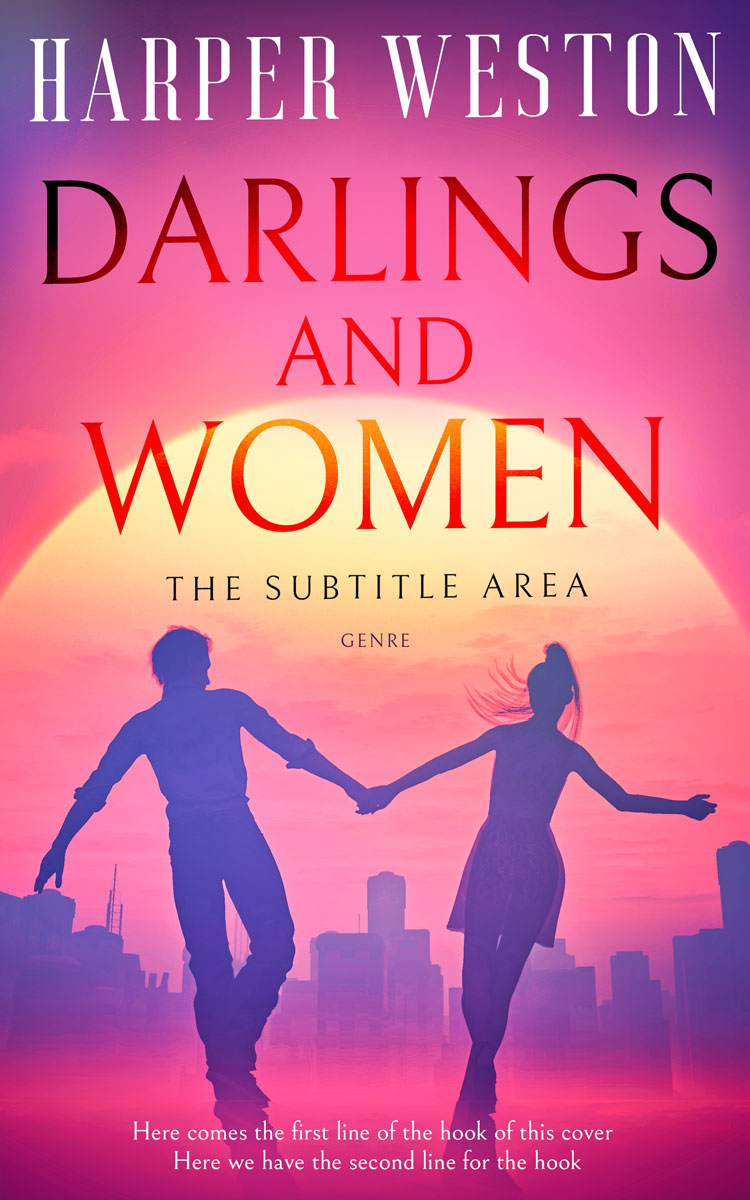 2D view of Deep Blush #13000 - Premade Romance Book Cover