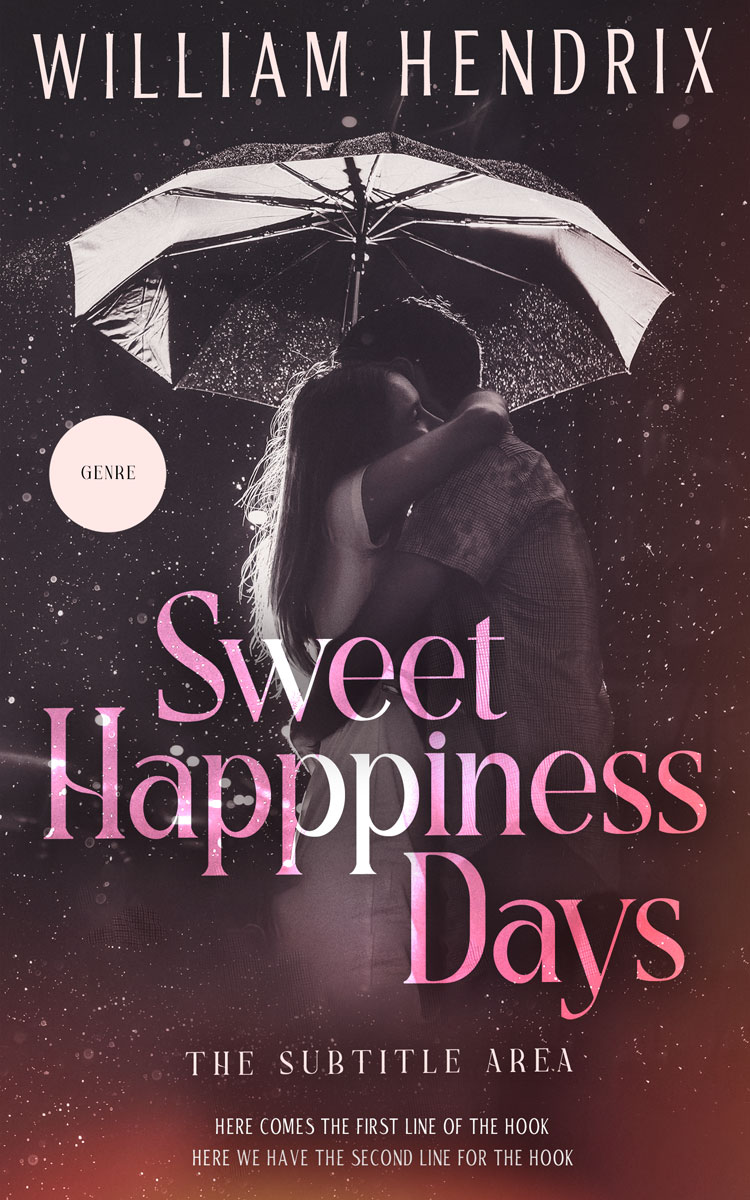 2D view of Woody Brown #13011 - Premade Romance Book Cover