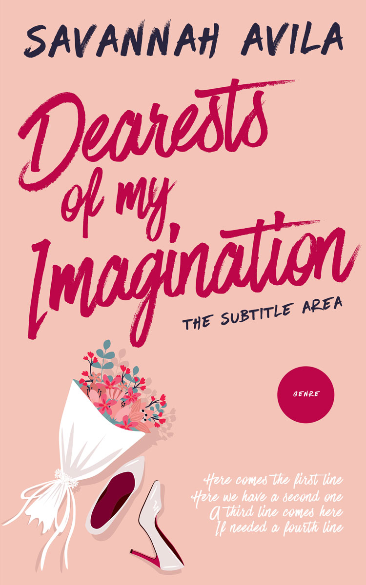 2D view of Premade Romance Book Cover - Mandys Pink