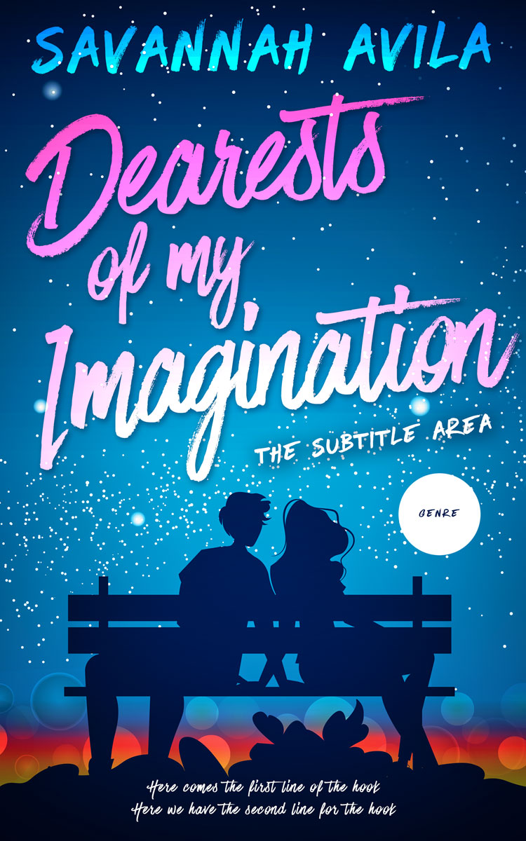 2D view of Catalina Blue #13022 - Premade Romance Book Cover