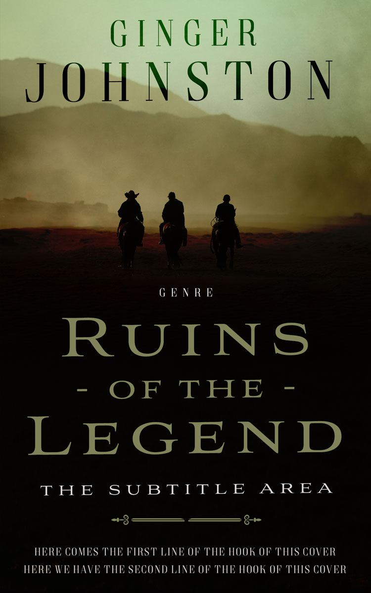 2D view of Premade Western Book Cover - Locust