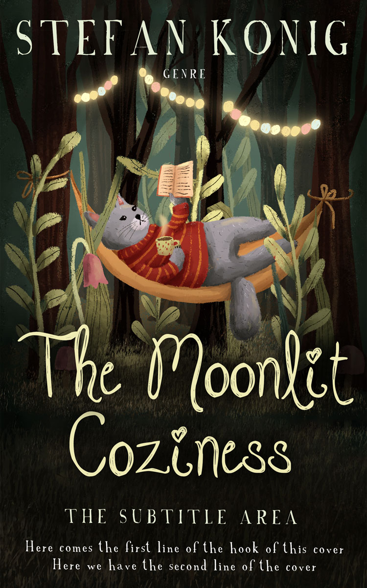 2D view of Rangoon Green #13125 - Premade Fantasy Book Cover