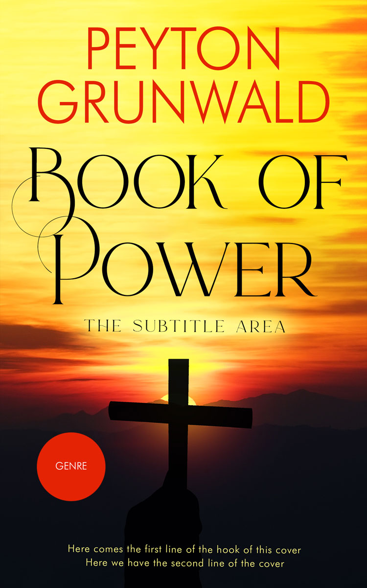 2D view of Premade Religion & Spirituality Book Cover - Energy Yellow