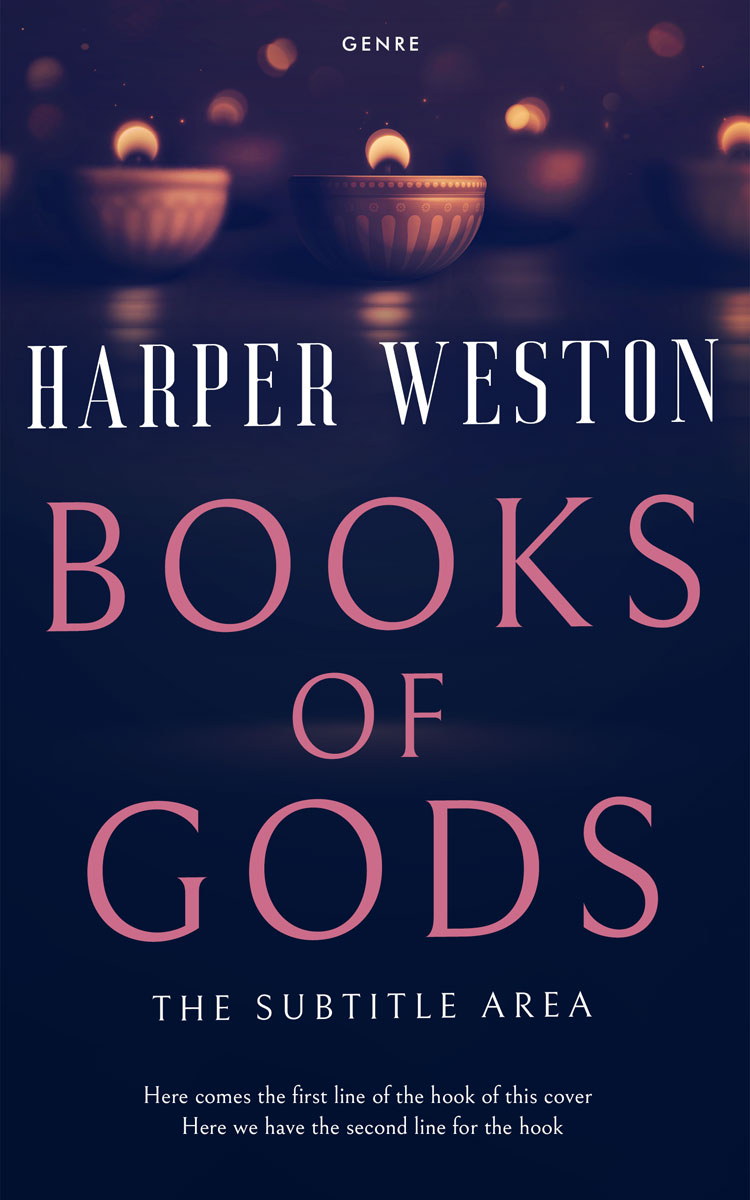 2D view of Premade Religion & Spirituality Book Cover - Bunting