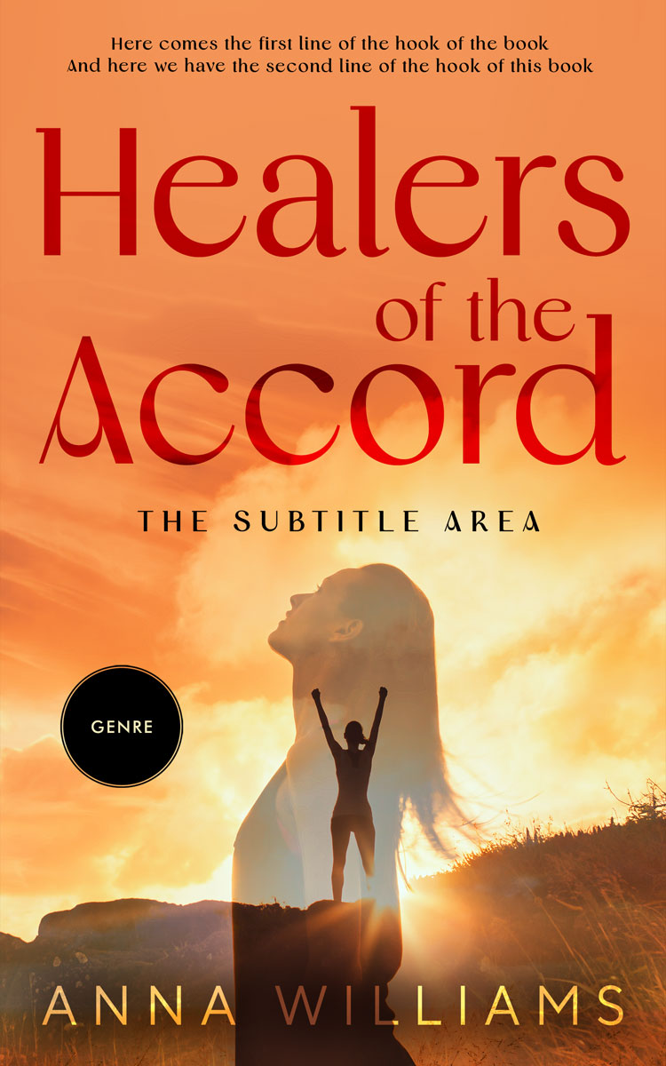 2D view of Burnt Sienna #13190 - Premade Religion & Spirituality Book Cover