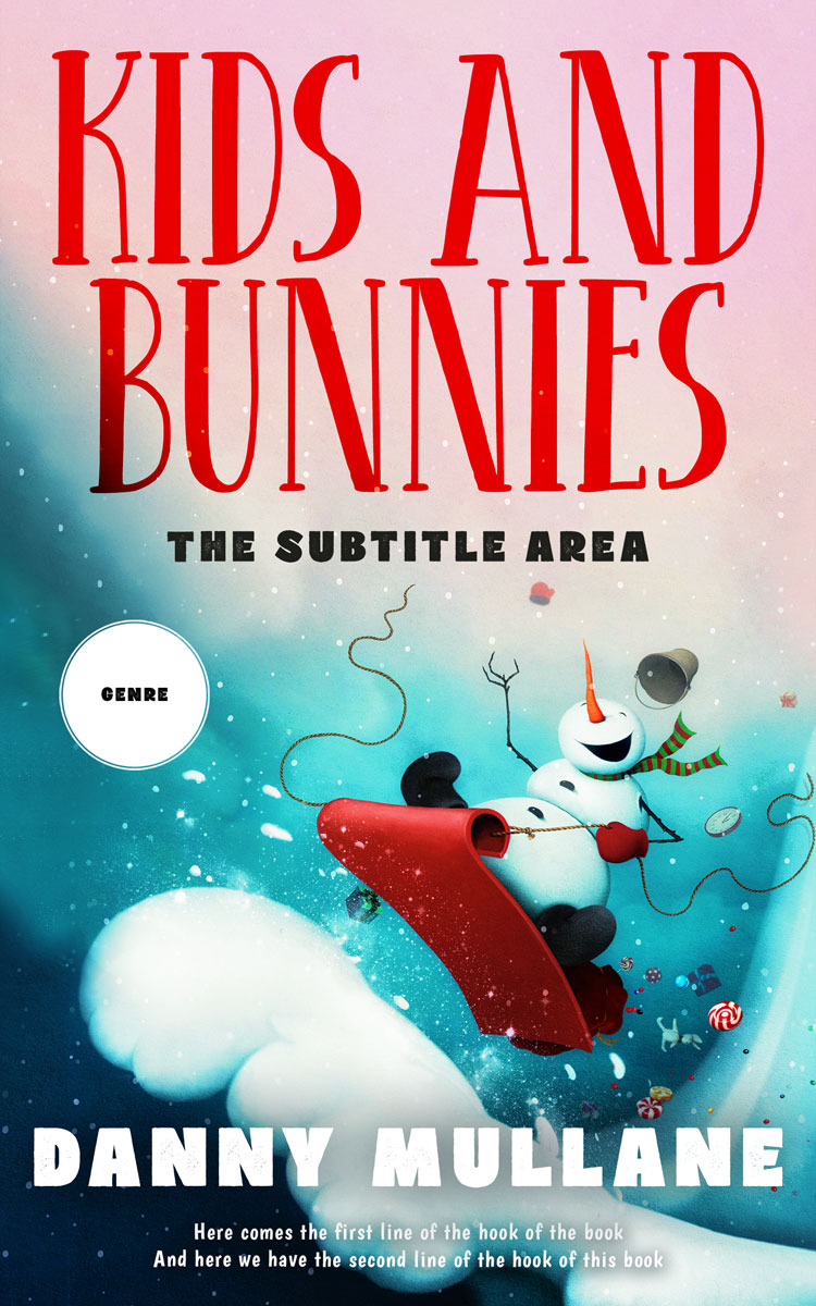 2D view of Premade Action & Adventure Book Cover - Bon Jour