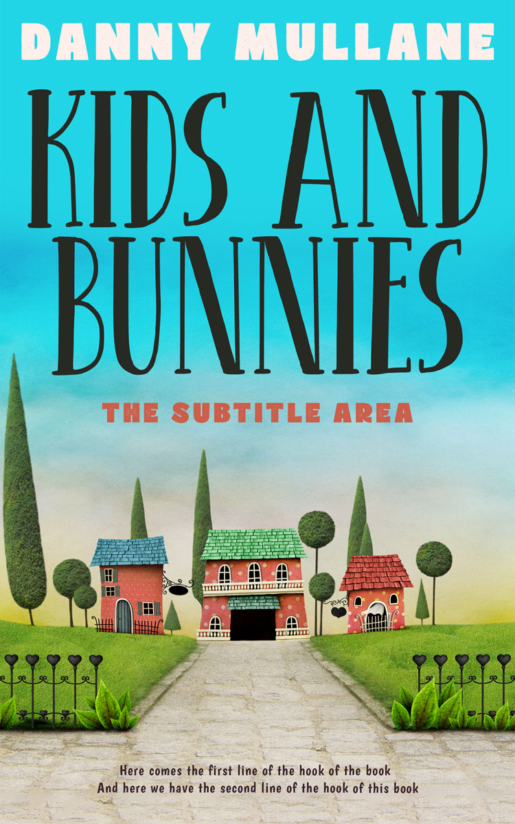 2D view of Premade Fantasy Book Cover - Soft Amber