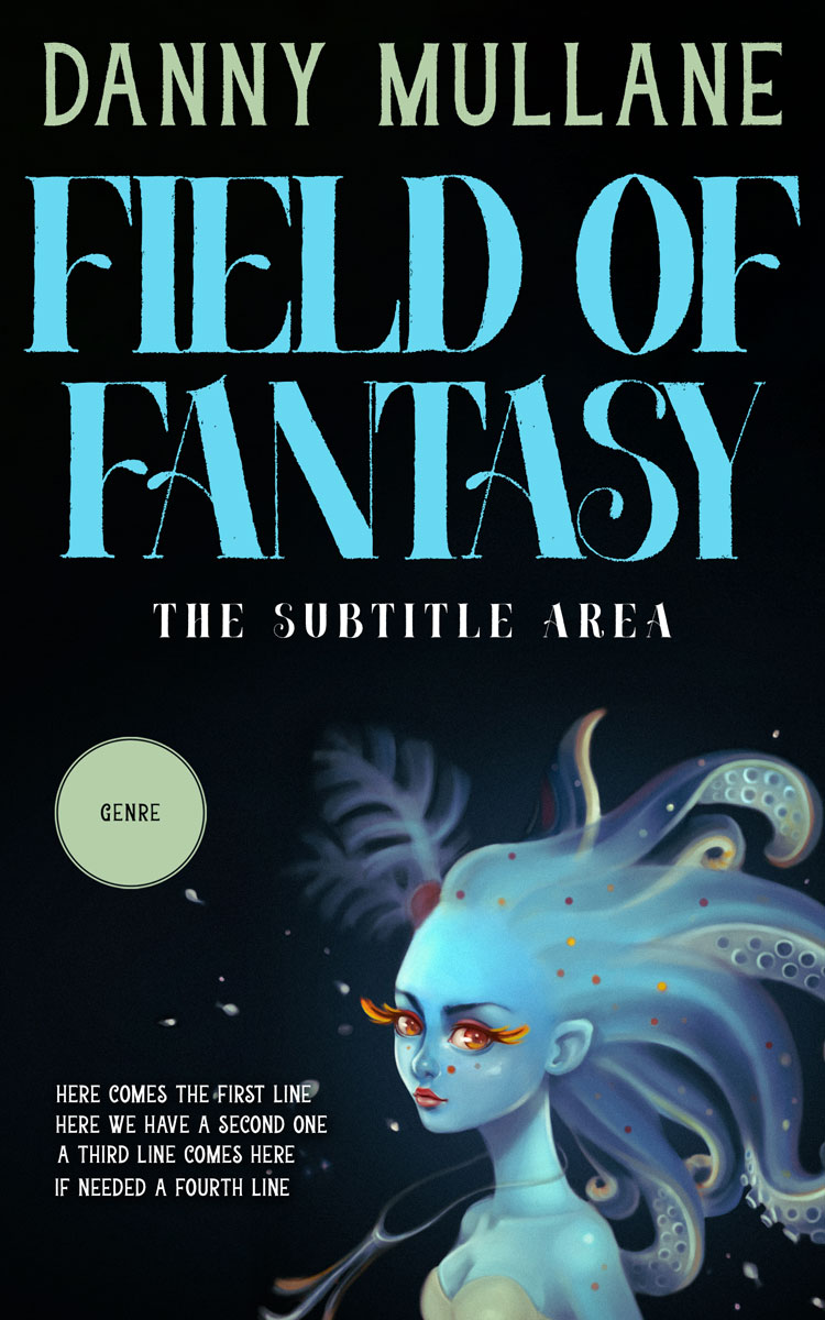 2D view of Ebony #13219 - Premade Surreal Book Cover