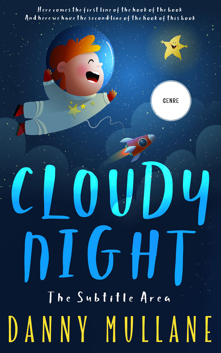 2D view of Blue Zodiac #13228 - Premade Science Fiction Book Cover