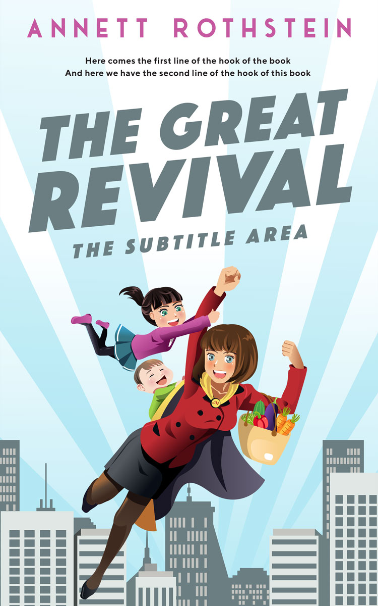 2D view of Premade Chick Lit Book Cover - Iceberg