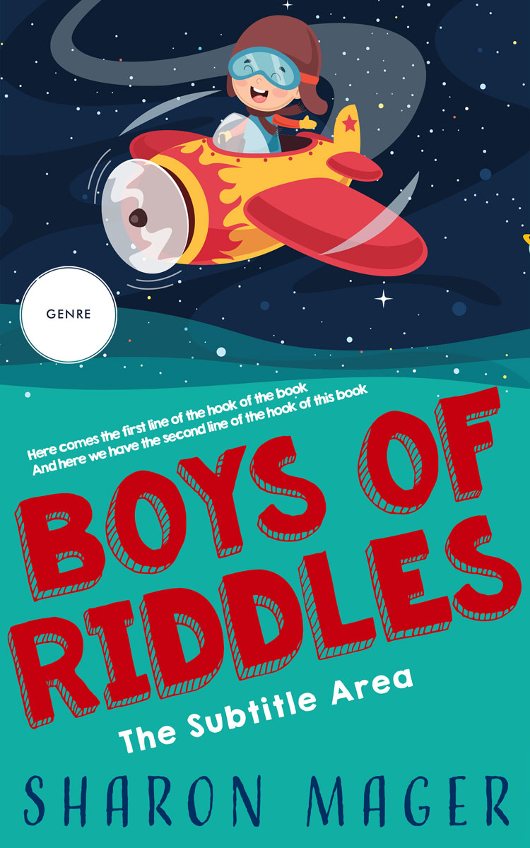 2D view of Flush Mahogany #13269 - Premade Science Fiction Book Cover