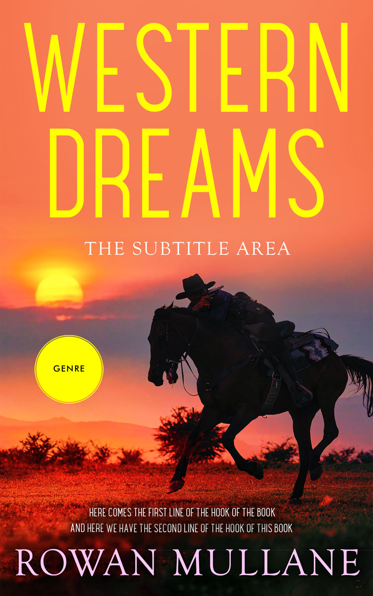 2D view of Gondola #13275 - Premade Action & Adventure Book Cover